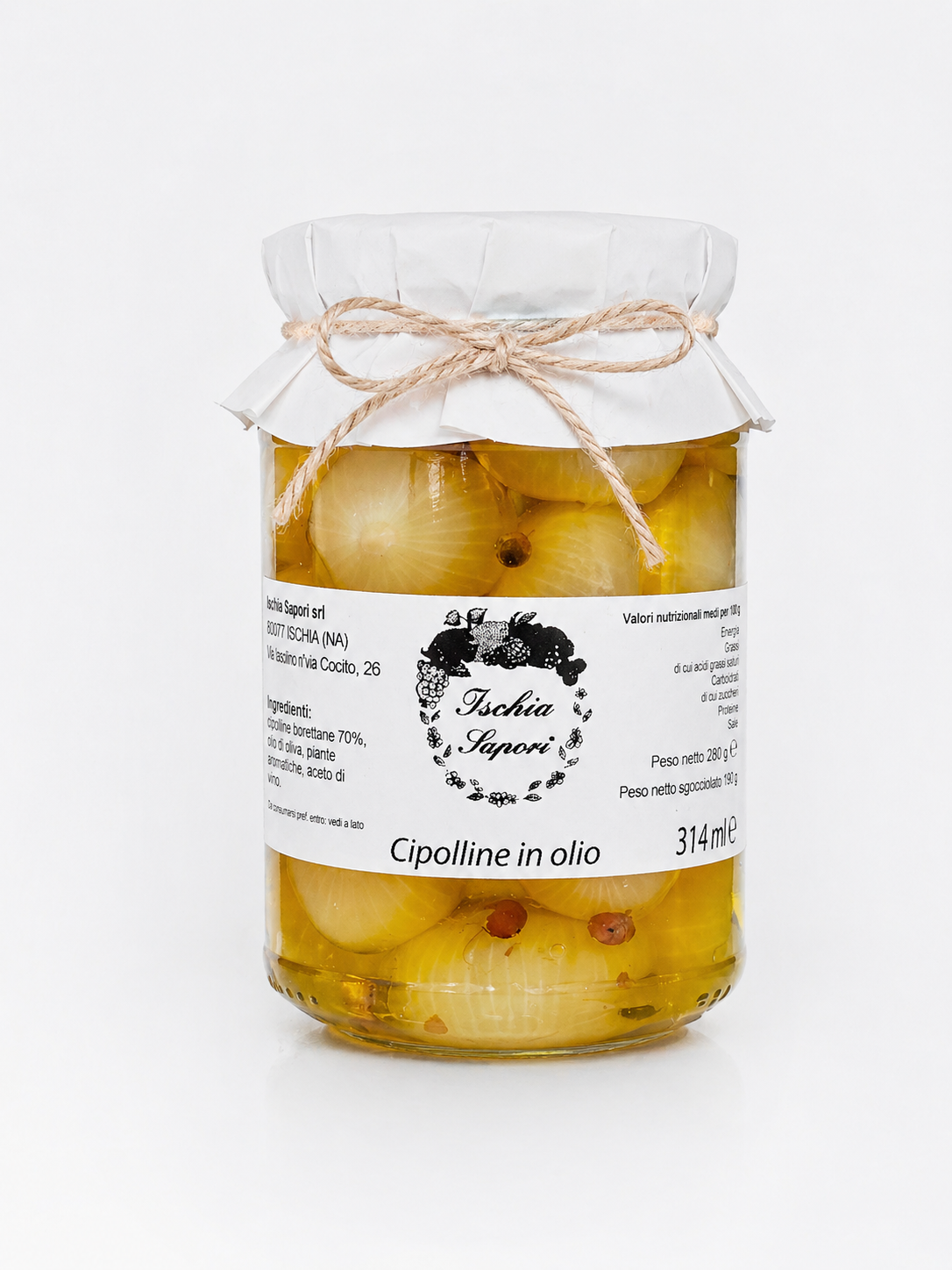 CIPOLLINE IN OLIO GR.280